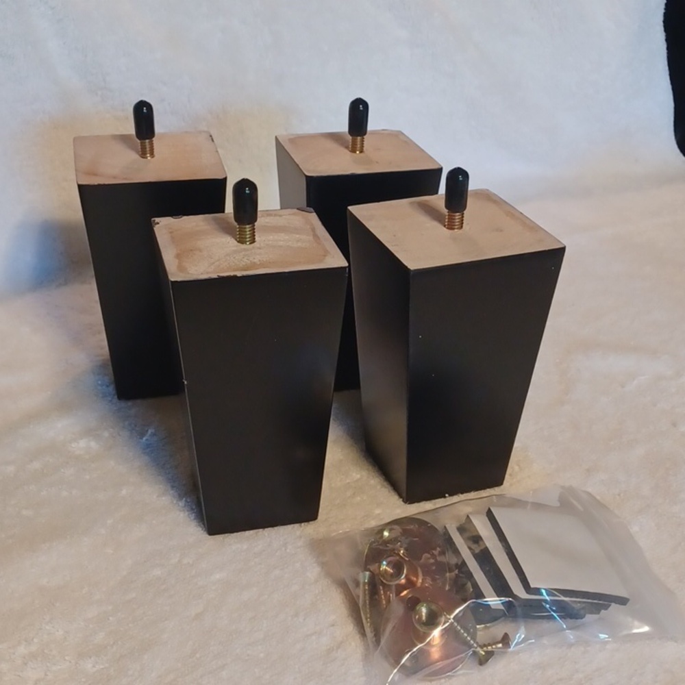 Replacement furniture legs set of 4 with hardware table legs